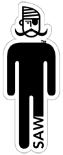 SAW twirl pirate logo